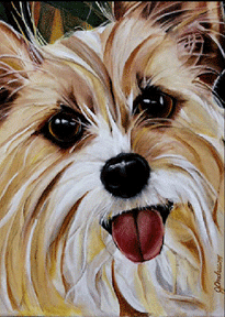 pound puppy painting